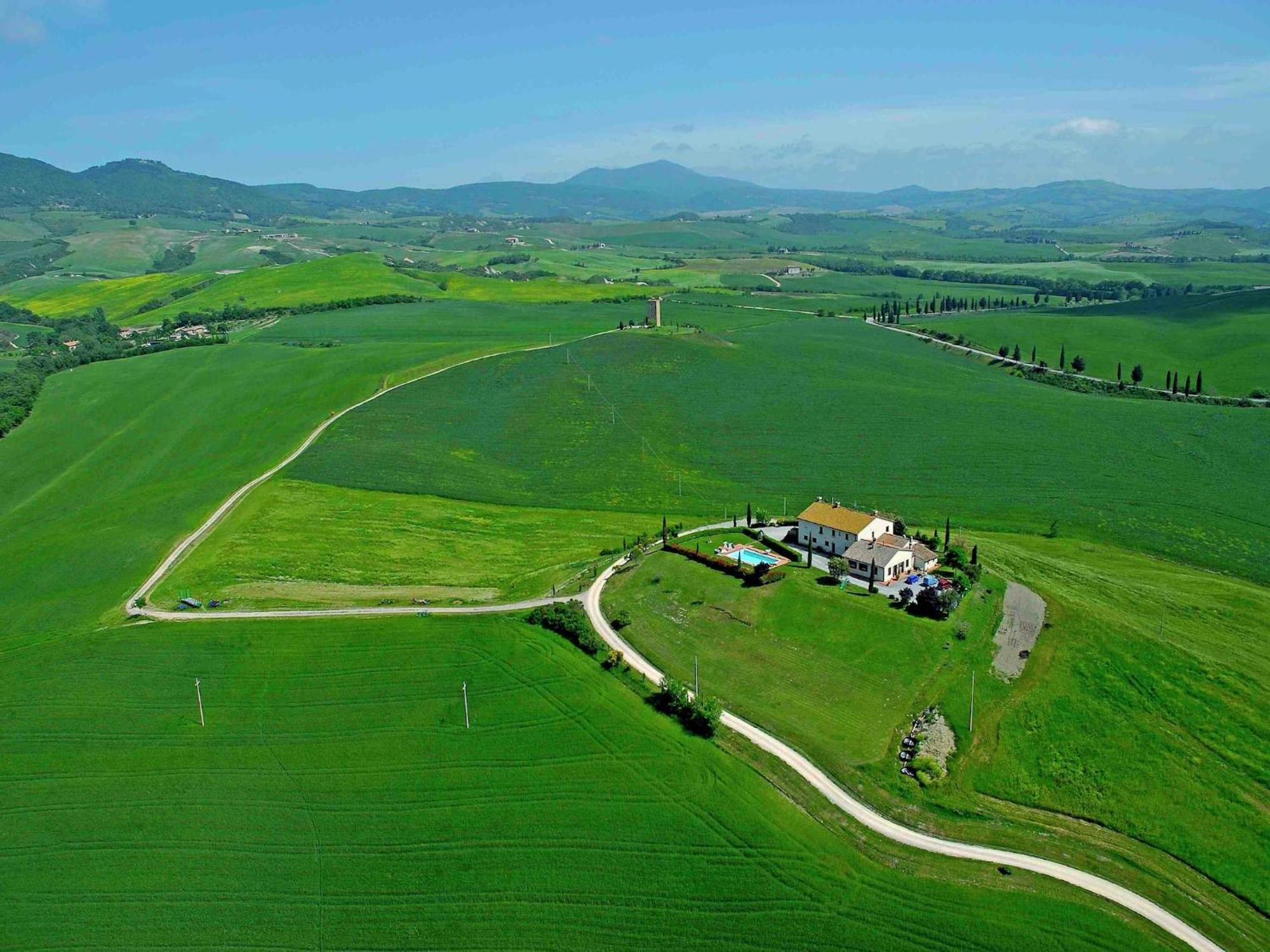 Modern Farmhouse In Pienza With Pool Exteriér fotografie