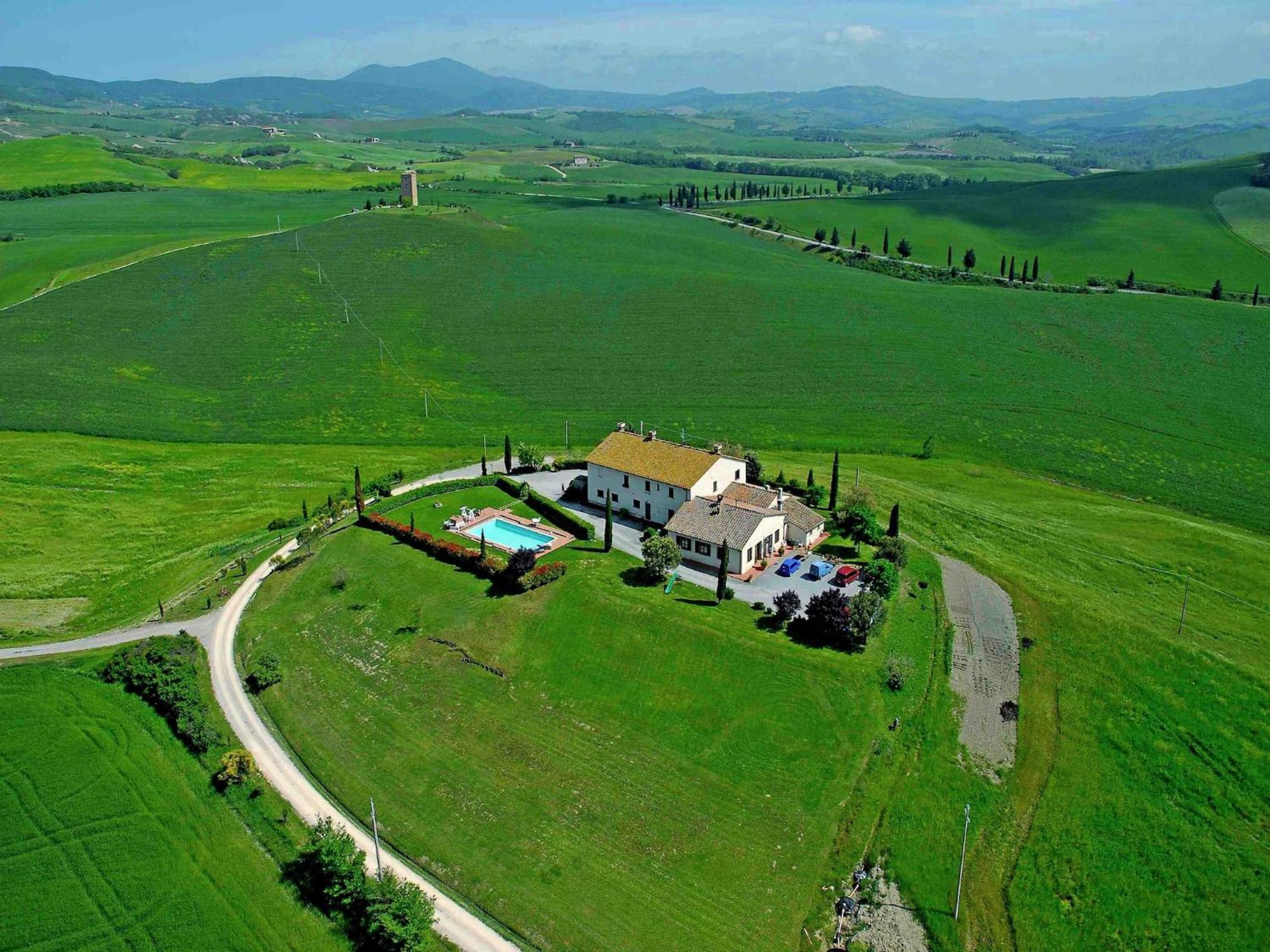 Modern Farmhouse In Pienza With Pool Exteriér fotografie